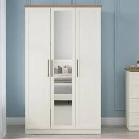 CLEVERTON 3 DOOR WARDROBE WITH MIRROR