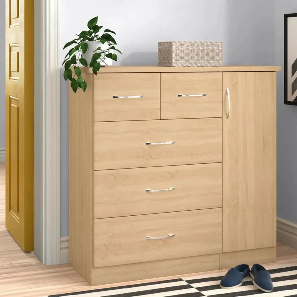 BOXED CASCIO 1 DOOR WARDROBE (2 BOXES)