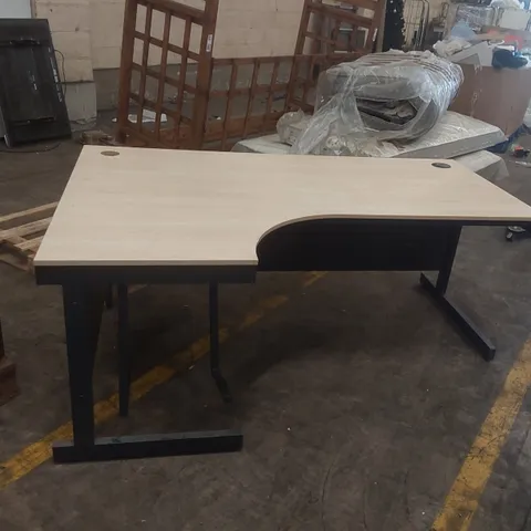 LARGE WOODEN CORNER DESK