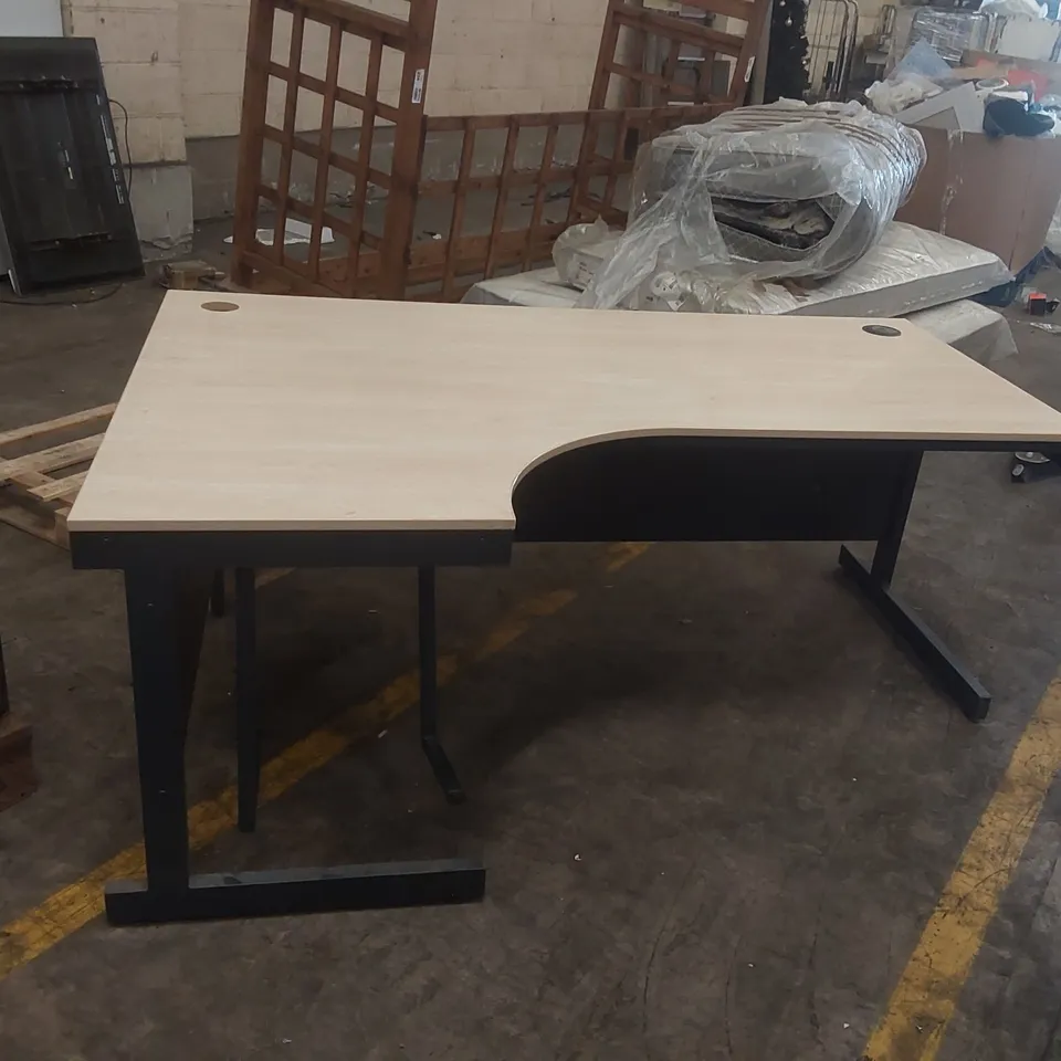 LARGE WOODEN CORNER DESK