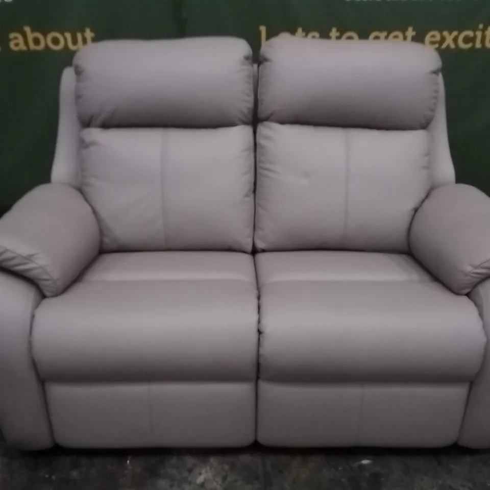 DESIGNER G PLAN MADE KINGSBURY OXFORD MUSHROOM TWO SEATER SOFA AND ELECTRIC RECLINING ARMCHAIR