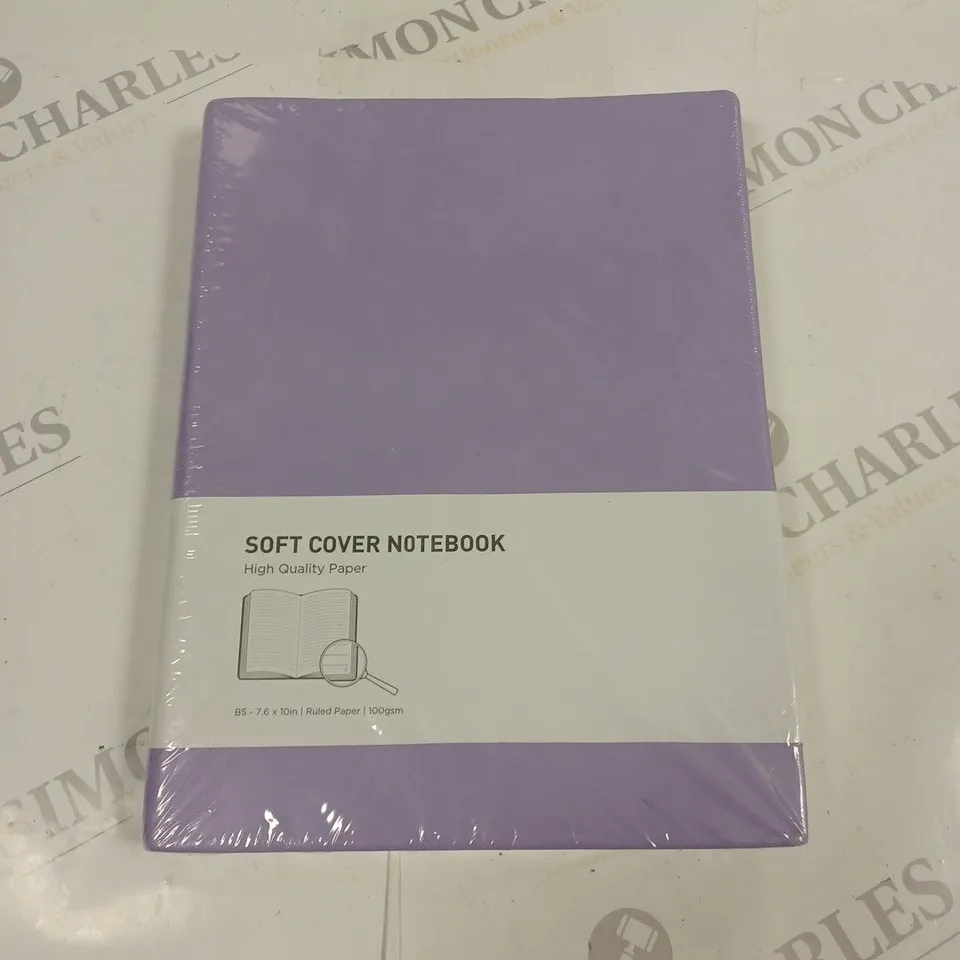 SEALED SOFT COVER PURPLE B5 NOTEBOOK