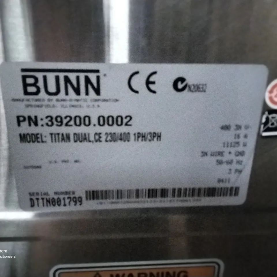 BUNN TITAN DBC DUAL BULK BREW COFFEE MACHINE