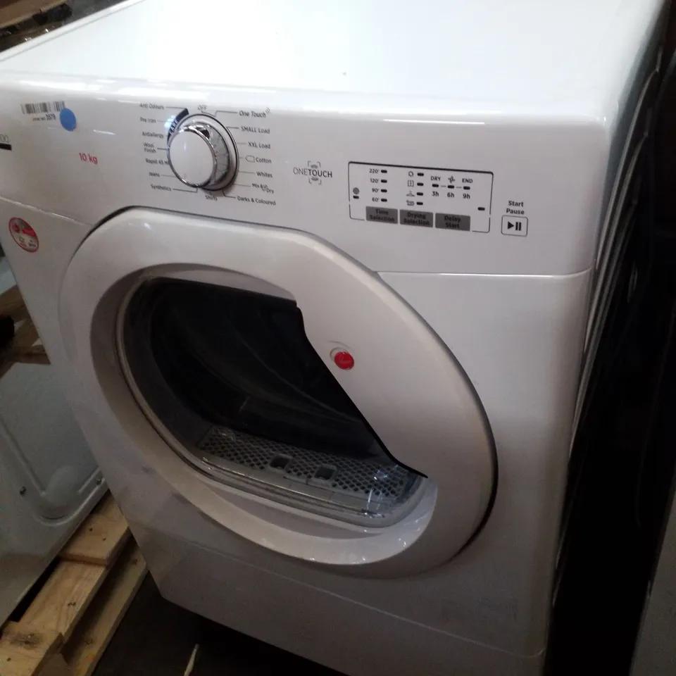 HOOVER HLEV10LG FREESTANDING VENTED TUMBLE DRYER, SENSOR DRY, 10 KG LOAD, WHITE