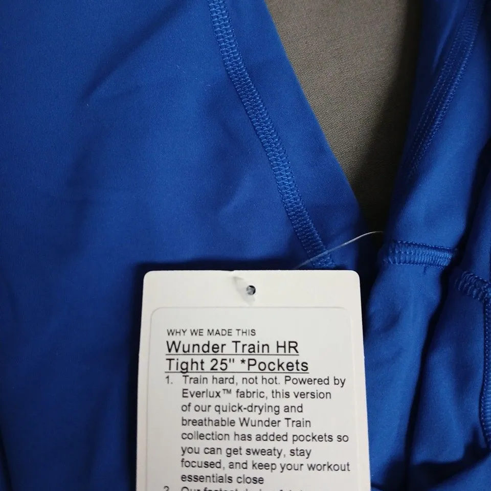 LULULEMON WUNDER TRAIN HR TIGHT 25IN POCKETS – BLUE