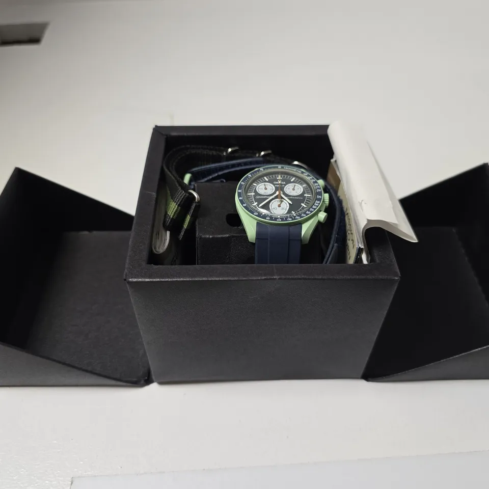 SWATCH MOONSWATCH BIOCERAMIC MISSION ON EARTH WATCH – EARTH MODEL (MOONSWATCH COLLECTION)