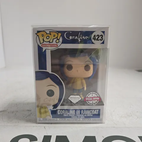 FUNKO POP! ANIMATION CORALINE IN RAINCOAT – DIAMOND COLLECTION SPECIAL EDITION (#423)