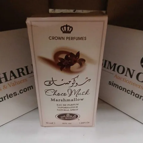 BOXED CROWN PERFUMES CHOCO MUSK MARSHMALLOW EAU DE PARFUM 50ML