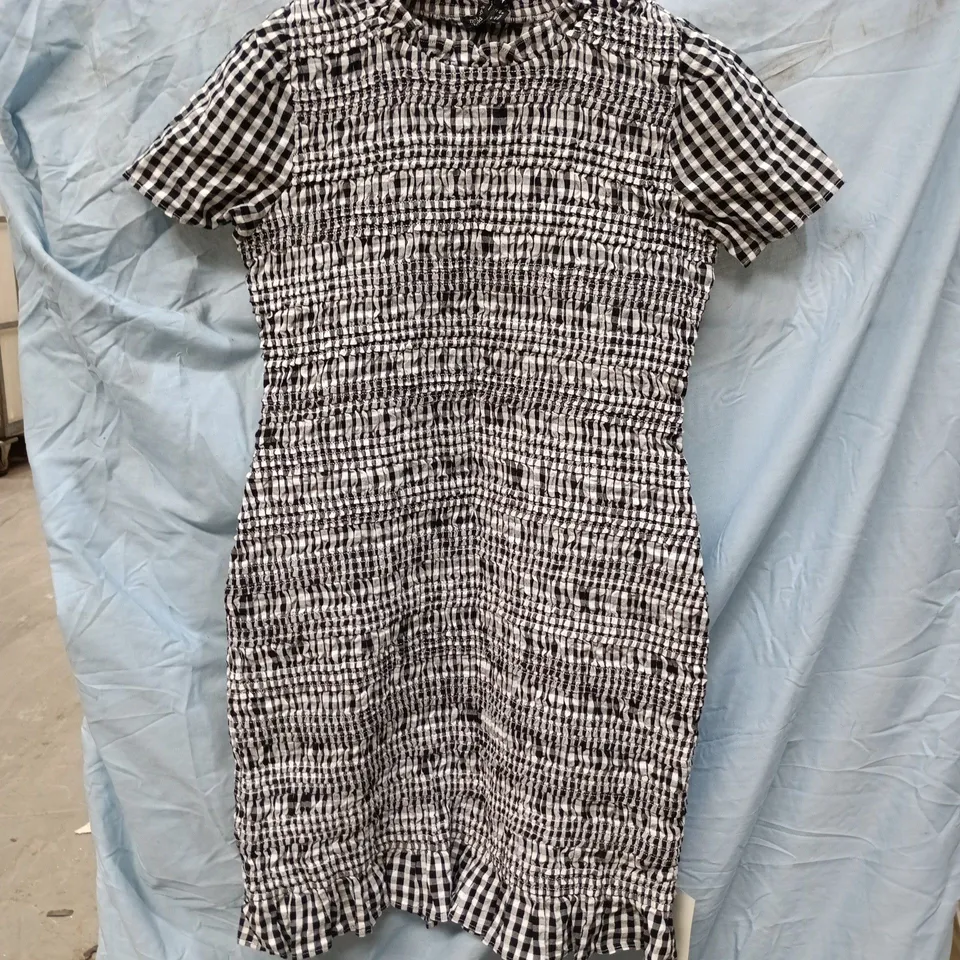 NOBODY'S CHILD UK 12 GIRLS DRESS – BLACK & WHITE.