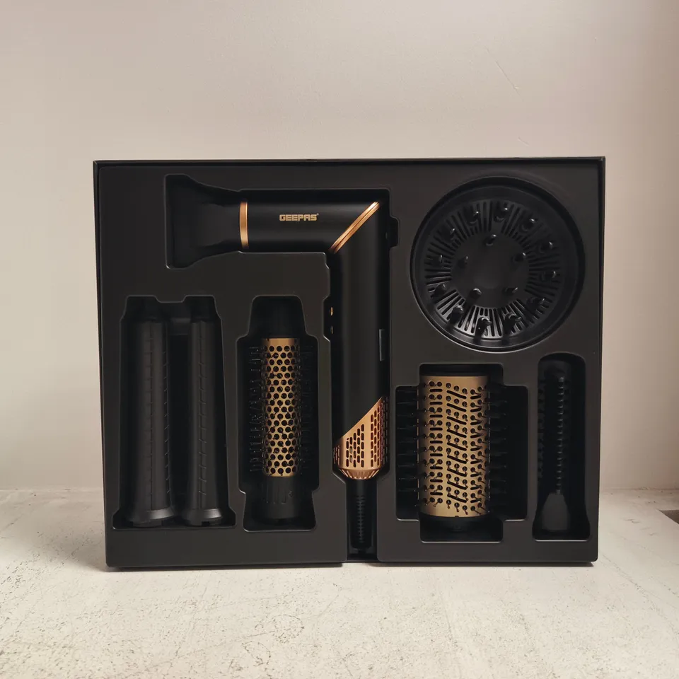 GEEPAS 7-IN-1 PROFESSIONAL MULTI STYLER – CURL, STRAIGHTEN & DRY