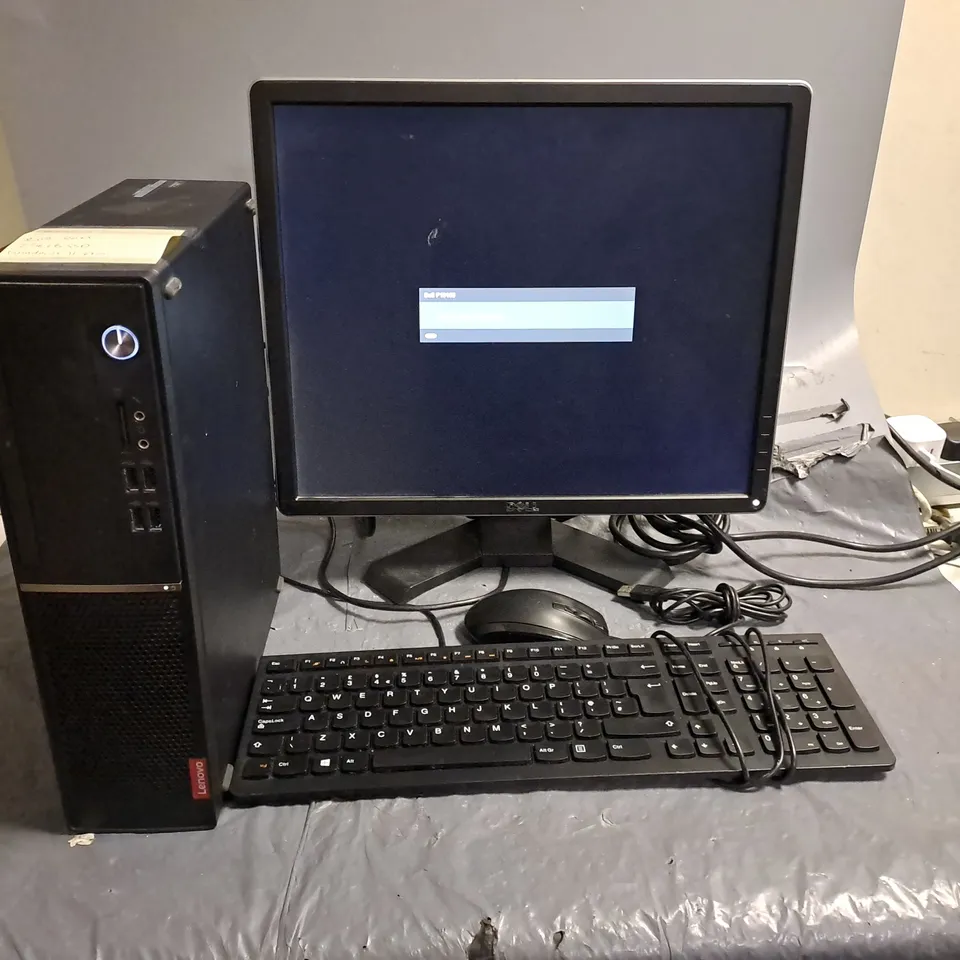 LENOVO CORE I3 7100 COMPUTER WITH DELL MONITOR AND KEYBOARD AND MOUSE