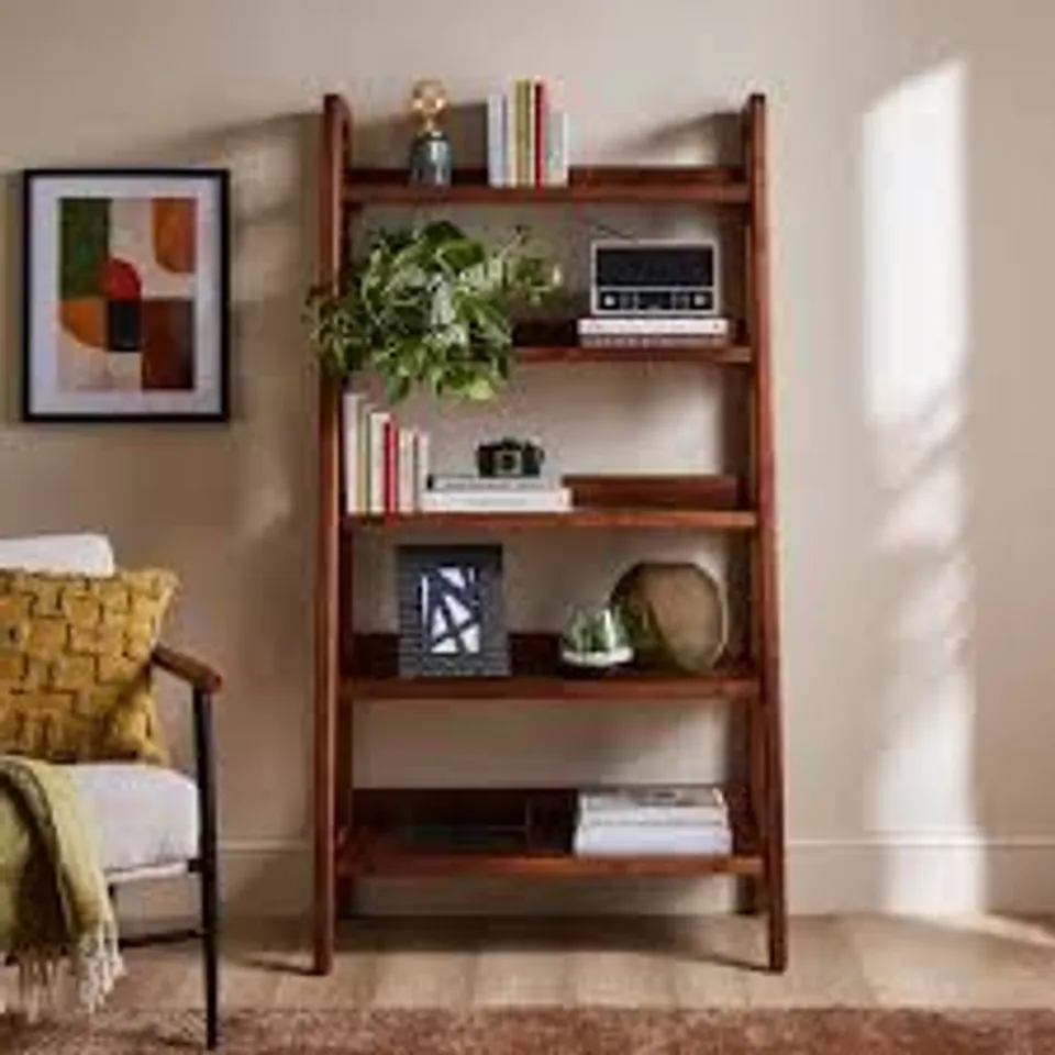 BOXED MAXTON TALL BOOKCASE, MANGO WOOD (2 BOXES)