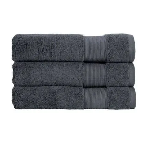 CHRISTY ORGANIC ECO TWIST CINDER HAND TOWEL (50X90CM) - 2 SINGLES