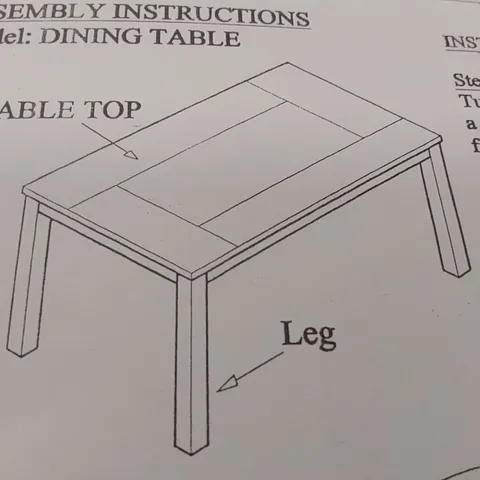 BOXED MICHIGAN 1.5M DINING TABLE