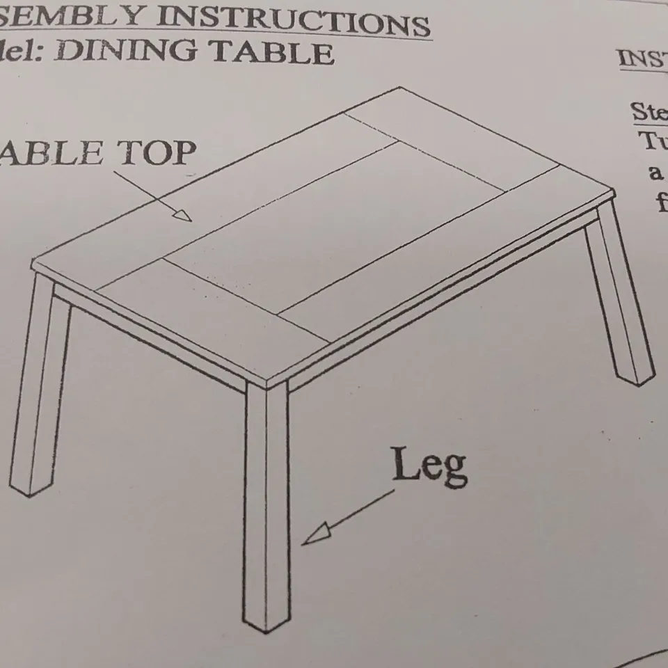 BOXED MICHIGAN 1.5M DINING TABLE
