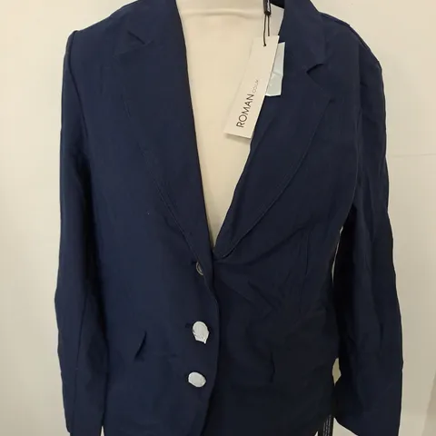 ROMAN NAVY STRETCH BLAZER - UK 14