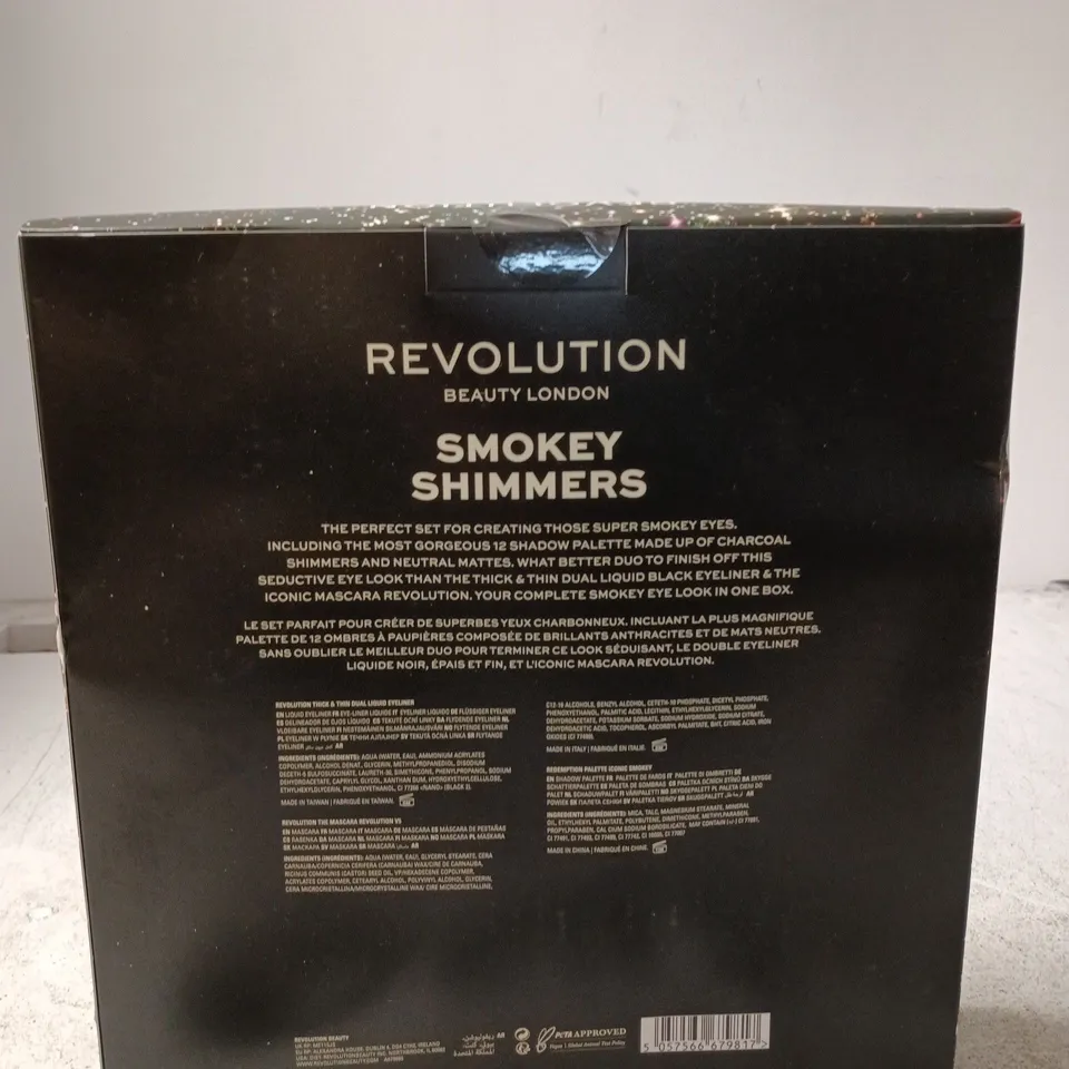 REVOLUTION BEAUTY LONDON SMOKEY SHIMMERS MAKEUP SET