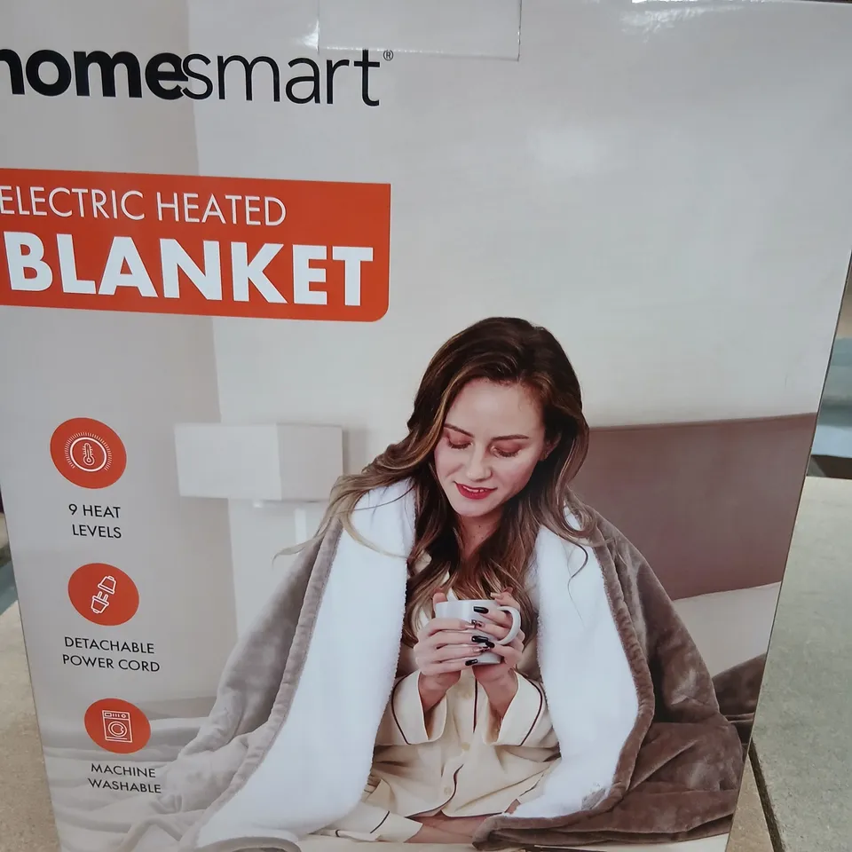BOXED HOMESMART ELECTRIC HEATED BLANKET