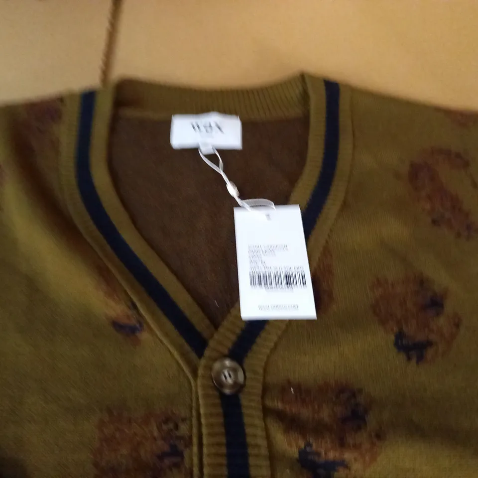WAX SCHILL CARDIGAN IN PARD MOSS - M