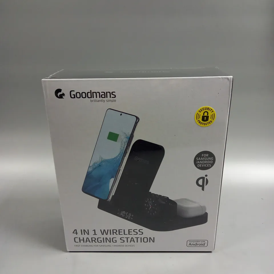 BOXED SEALED GOODMANS 4 IN 1 WIRELESS CHARGING STATION 
