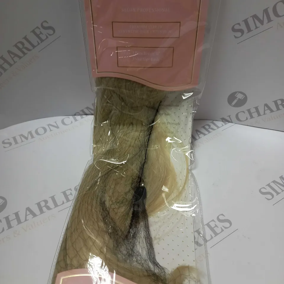 LULLABELLZ THICK 18 INCH ONE PIECE STRAIGHT HAIR EXTENSIONS #BLONDE 
