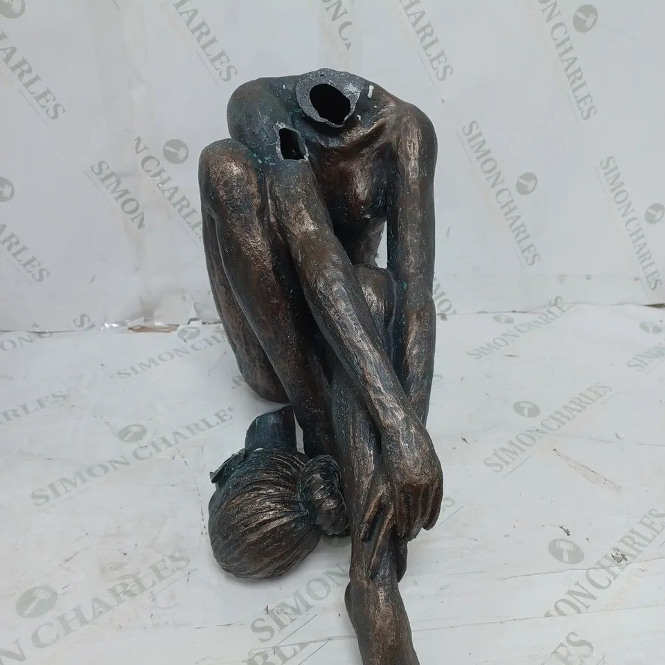 MY GARDEN STORIES AGED BRONZE EFFECT FEMALE SCULPTURE