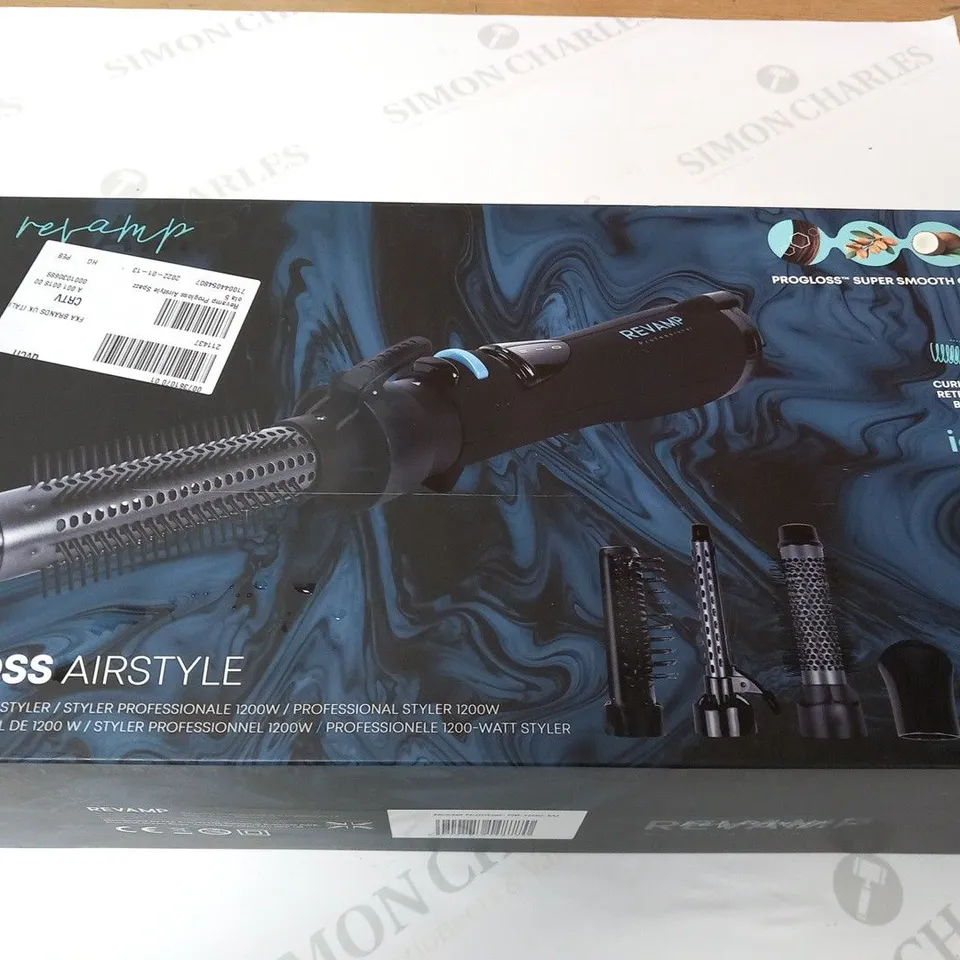 BOXED REVAMP PROGLOSS AIRSTYLE PROFESSIONAL 1200W AIR STYLER DR-1200-EU
