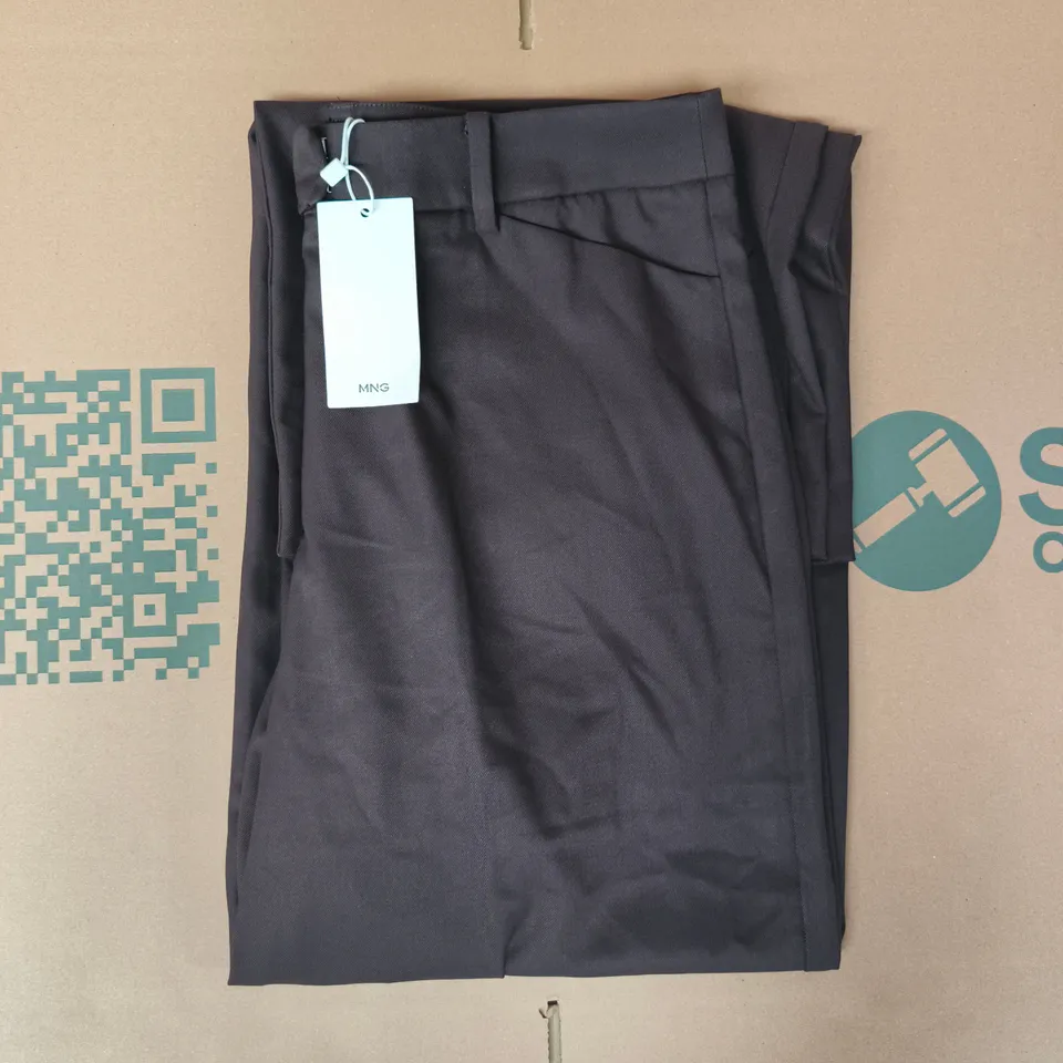 MANGO WOMEN'S TROUSERS IN CHOCOLATE SIZE UK 12