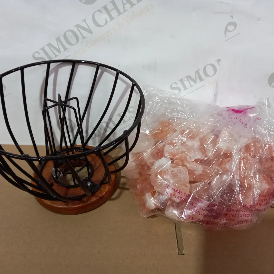 HIMALAYAN ROCK SALT FIRE EFFECT BASKET RRP £52