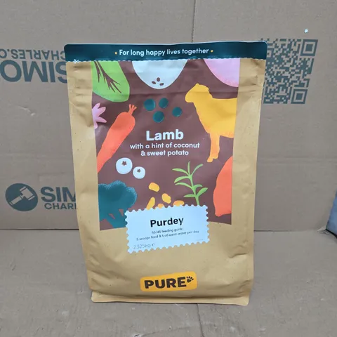 PURE PET FOOD PURDEY LAMB WITH A HINT OF COCONUT & SWEET POTATO (2.3KG)
