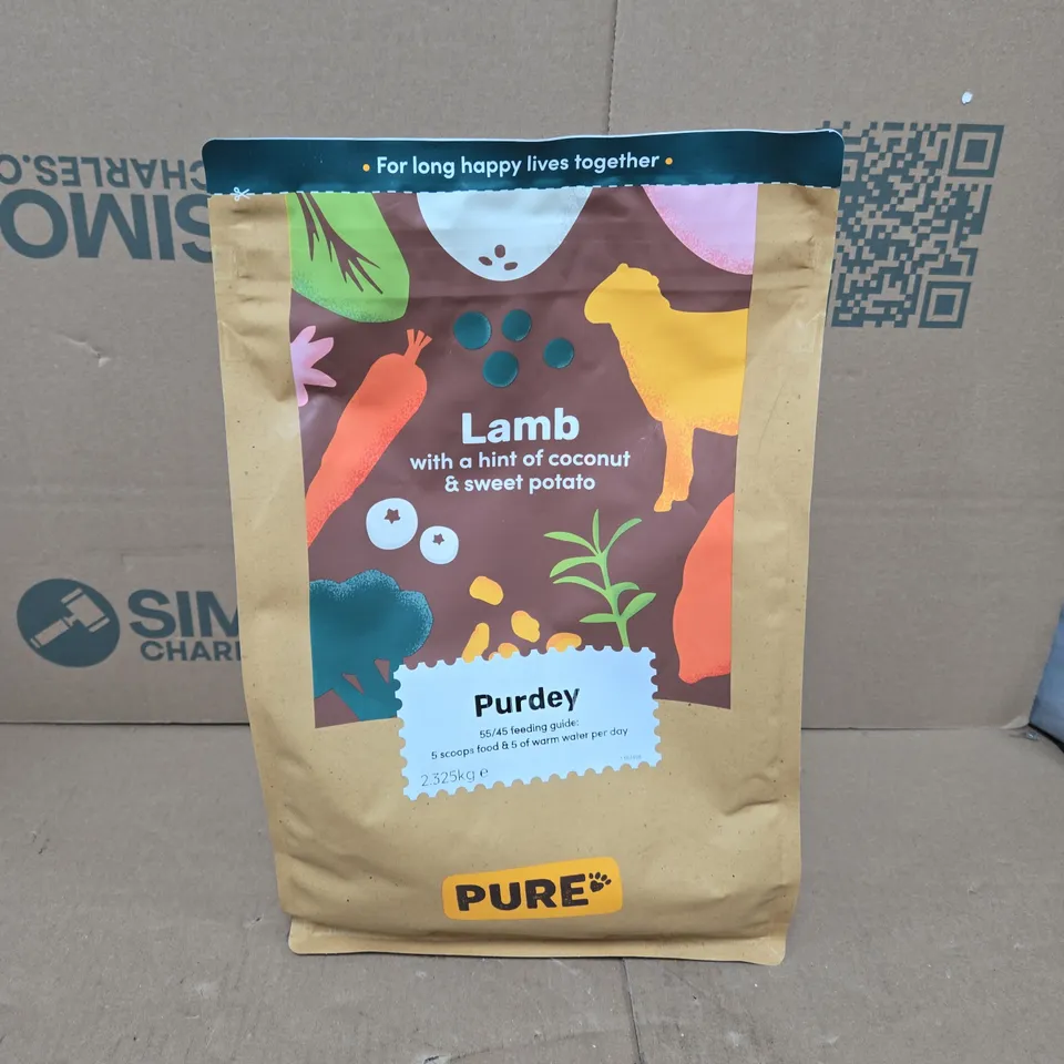 PURE PET FOOD PURDEY LAMB WITH A HINT OF COCONUT & SWEET POTATO (2.3KG)