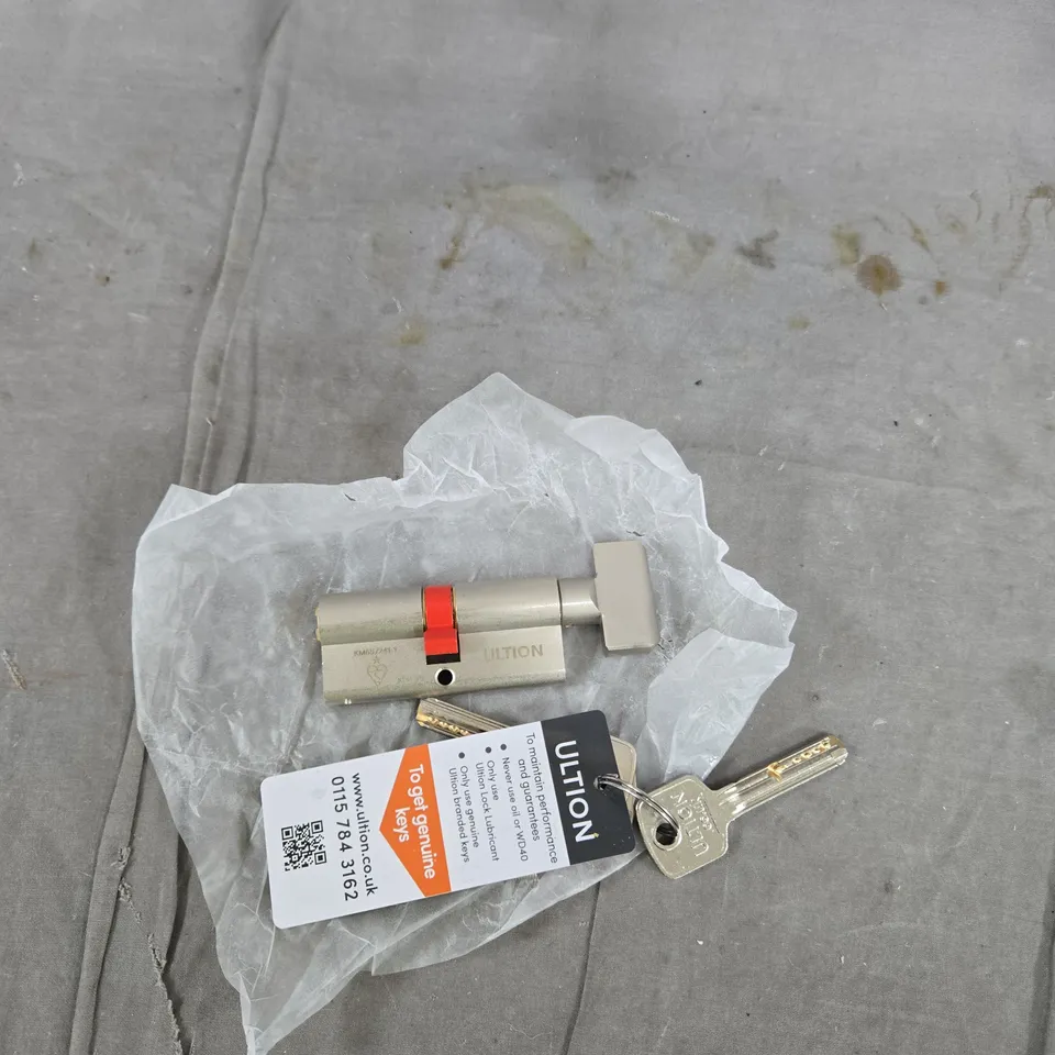 ULTION ONE STAR PLUS LOCK CYLINDER WITH TWO KEYS