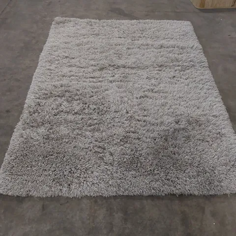 ASIATIC FLUFFY SHAGGY FLINT RUG - 160 x 230cm