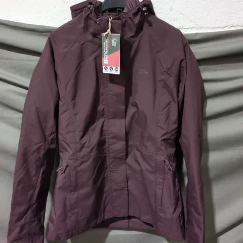 MOUNTAIN WAREHOUSE EXTREME ALASKAN WOMEN'S 3-IN-1 SHORT WATERPROOF JACKET β DARK BURGUNDY, UK 12
