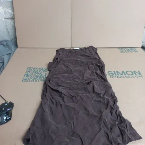 MESHKI DRESS – BROWN FABRIC, SIZE XL