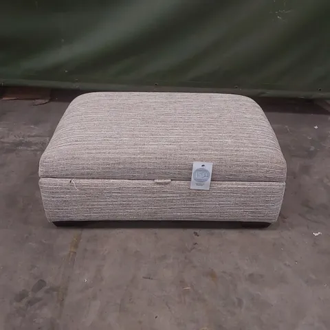 PARKER KNOLL UPHOLSTERED STORAGE FOOTSTOOL