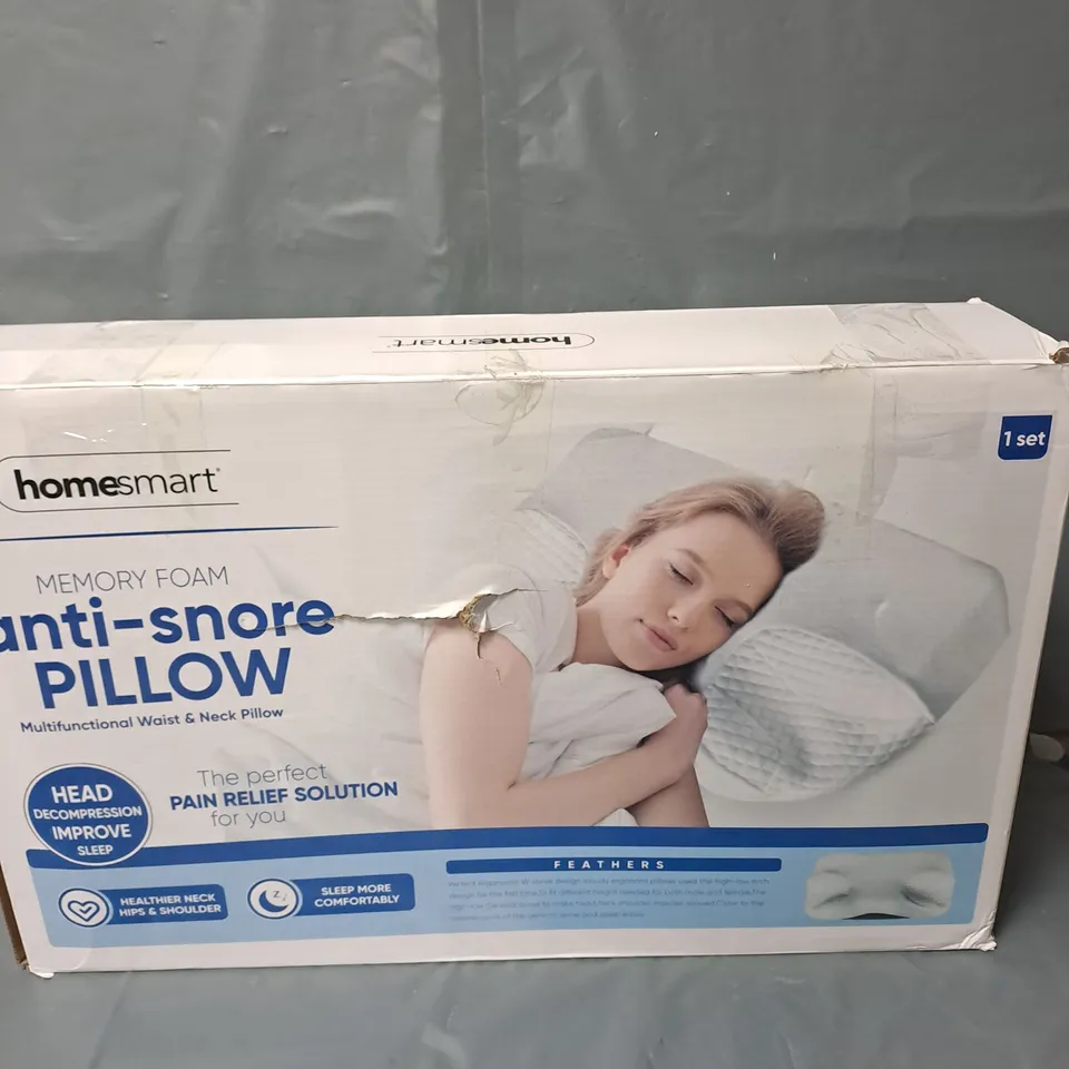 HOMESMART MEMORY FOAM ANTI-SNORE PILLOW