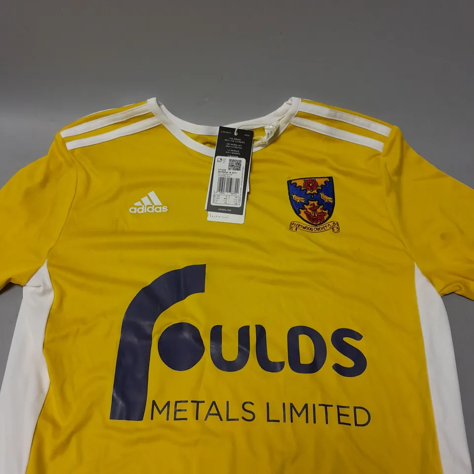 ADIDAS FLEETWOOD CRICKET CLUB T-SHIRT - UK 11/12 YEARS