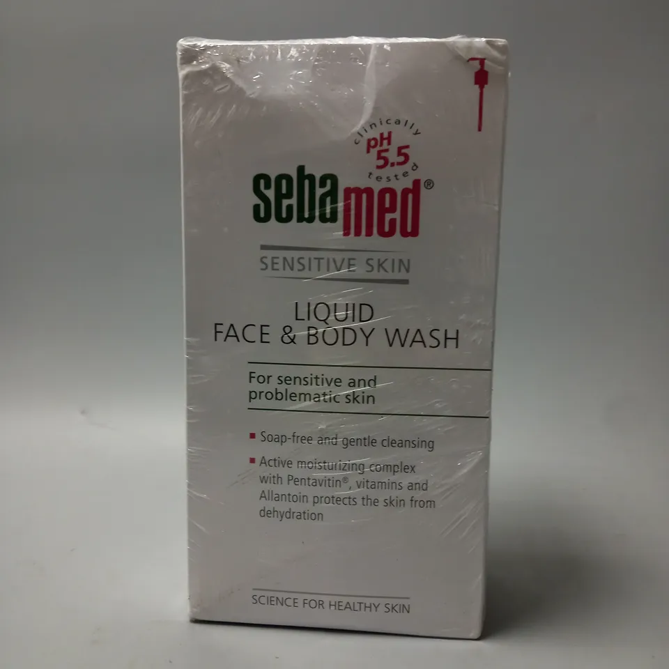 SEBAMED LIQUID FACE & BODY WASH 1L SENSITIVE SKIN | SOAP FREE | GENTLE CLEANSING