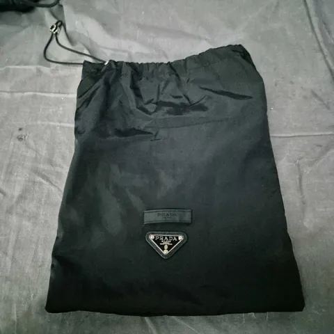 PRADA NYLON SHORTS – BLACK WITH TRIANGLE LOGO SIZE L