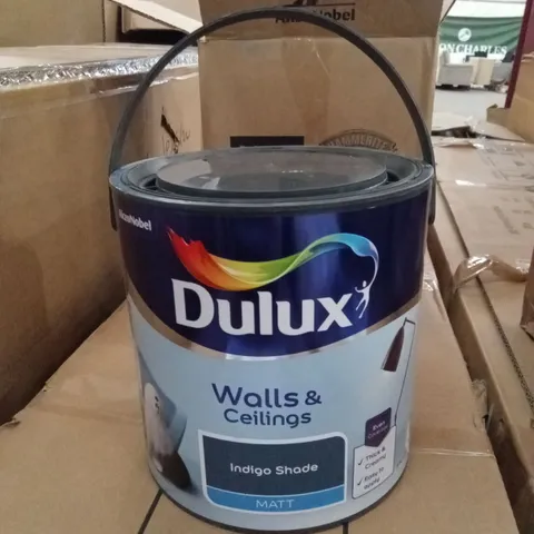 DULUX WALL & CEILINGS INDIGO SHADE MATT PAINT, 2.5L