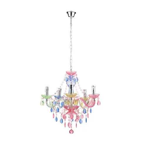 BOXED 5-LIGHT CANDLE STYLE CHANDELIER 