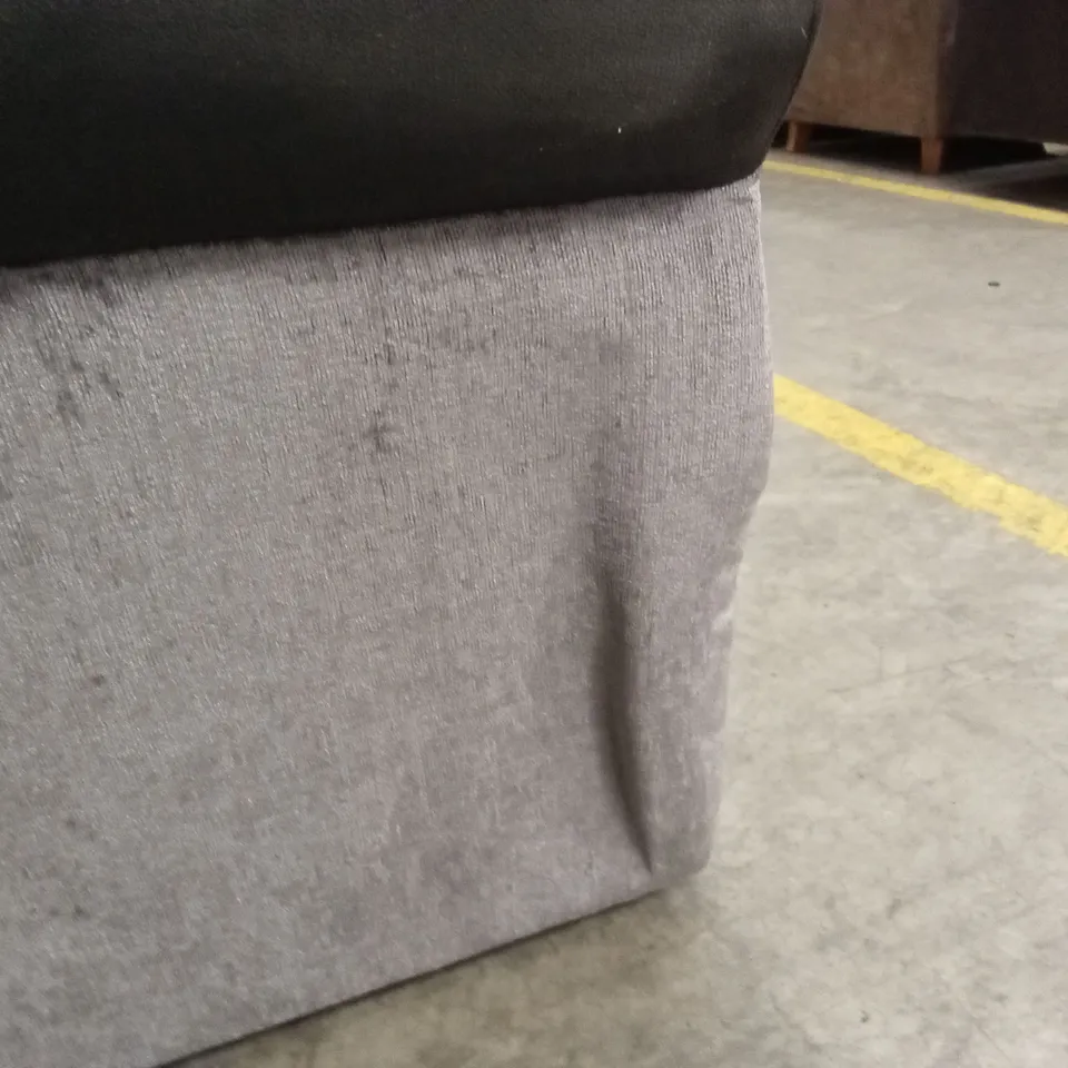 NARVA FABRIC/FAUX LEATHER 3 SEATER SOFA RRP £949