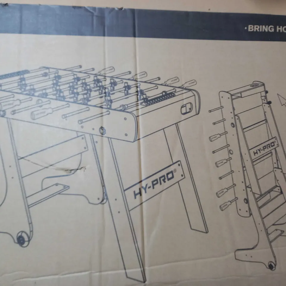 BOXED HY-PRO GALAXY 4FT FOOTBALL FOLDING TABLE - COLLECTION ONLY RRP £149.99