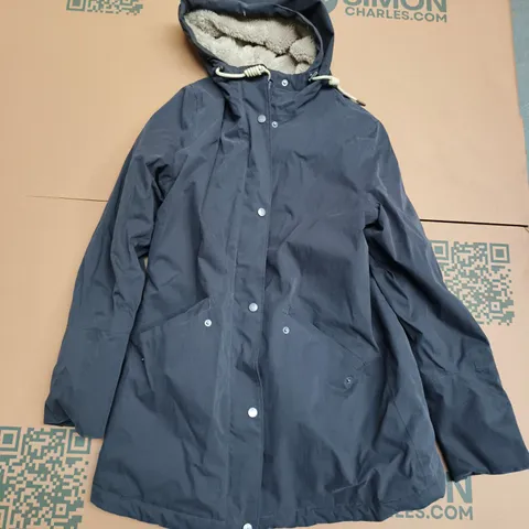 SEASALT CORNWALL RAIN LINED COAT IN DARK GREY - UK 12