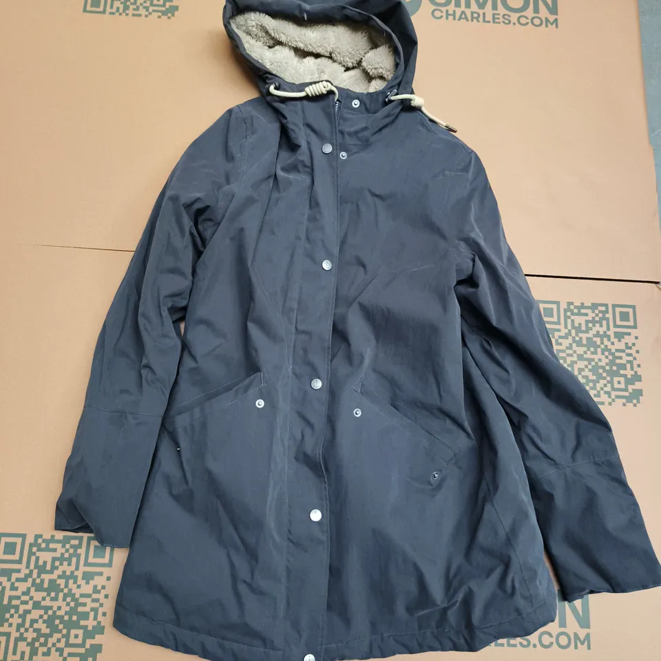 SEASALT CORNWALL RAIN LINED COAT IN DARK GREY - UK 12