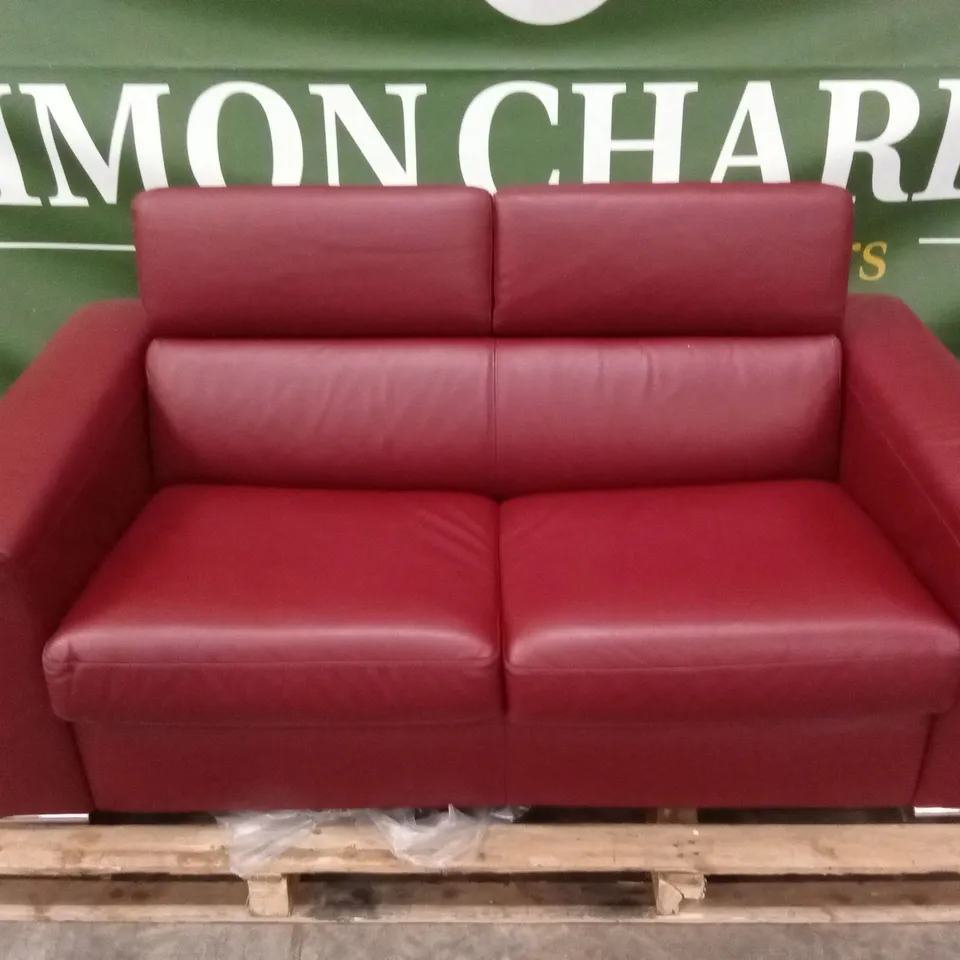 QUALITY DESIGNER ITALIAN MADE CABIRIA 2 SEATER LEATHER SOFA BED
