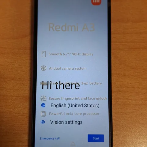 BOXED REDMI A3 3/64GB IN MIDNIGHT BLACK 