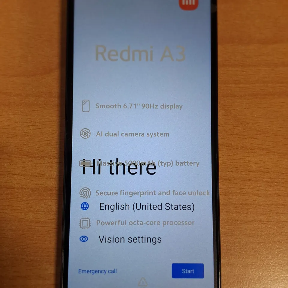 BOXED REDMI A3 3/64GB IN MIDNIGHT BLACK 