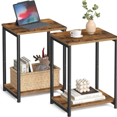 BOXED VASAGLE SET OF 2 SIDE TABLES